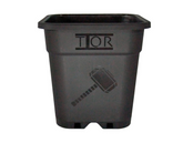 SQUARE BLACK POT 18 LTR THOR ECO